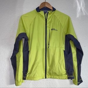 The redface running jacket M in yellow/grey